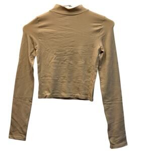ANWND Womens  Long Sleeve Shirt Sweater  Size Small / Medium  Color Tan Soft